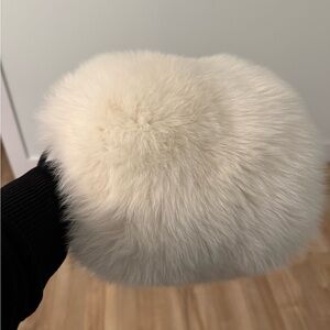 Elegant Cream Fur Hand Muff